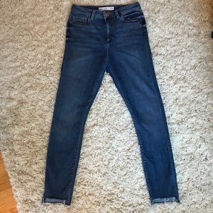 Asos Denim High Waist Cropped Skinny Jean